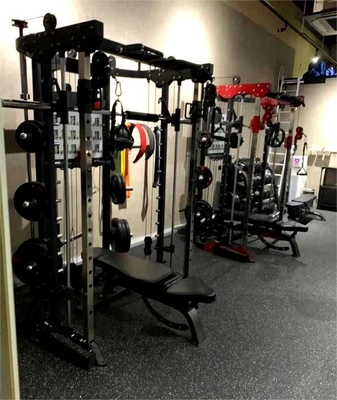 1730*2010*2230mm Equipamento de ginástica Commercial Multi Trainer Quadrado Rack Smith máquina Power Rack