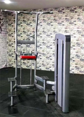 Exercício de fisiculturismo Equipamento de ginástica comercial com máquina de mergulho de queixo assistido