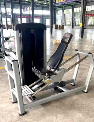 Máquina de pressão de pernas sentada com pesos de seleção de carga de alfinete