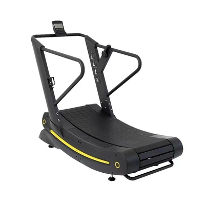 Treadmill de design curvo para exercícios cardiovasculares auto-gerador e peso máximo do usuário de 200 kg