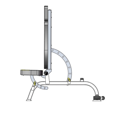 Equipamento de treinamento de peso por cabo interior com banco de ginástica de metal super ajustável dobrável