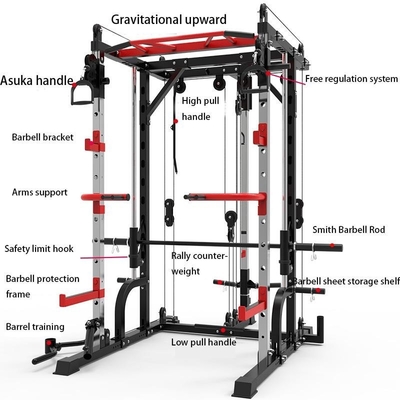 Cor Unisex Corpo Opcional Selecionável Treinamento Comprehensivo Máquina Multi Smith para 2023