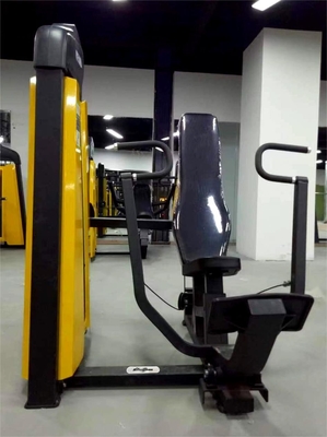Equipamento de ginástica comercial Pressão de peito assentada de aço Q235 ajustável para treinamento de força