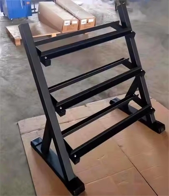 Conjunto de rack de halteres para equipamento de fitness comercial em treinamento de força na sala de estar