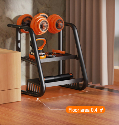 Construção do corpo Fitness Dobrável 2 Nível Dumbbell Rack Kettlebell Rack para equipamentos de ginástica
