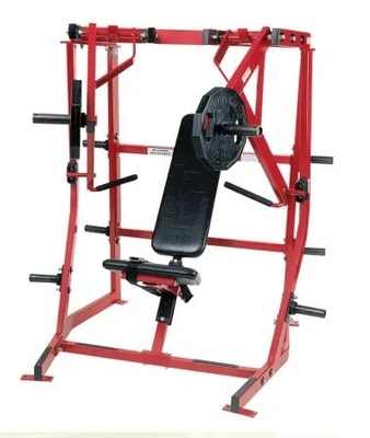 Treinamento de força feito fácil com iso lateral declínio sentado peito press plate carregado