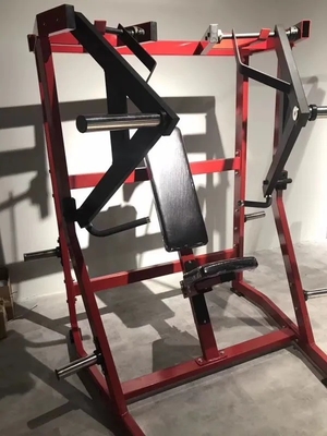 Treinamento de força feito fácil com iso lateral declínio sentado peito press plate carregado