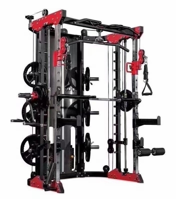 Rack de máquinas Smith multifuncional para treinamento de força Grande e personalizável