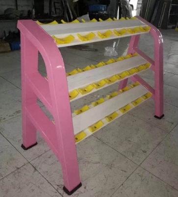 Home Gym Fitness Equipamento De Armazenamento Dumbbell Rack com Opcional Selecionável Cor do Quadro