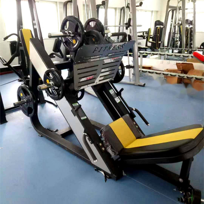 Equipamento de ginástica interior 45 graus Pressão de pernas Máquina carregada de placa para treinamento de força
