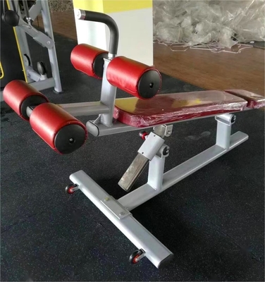 Máquina de ginástica doméstica com assento ajustável para extensão de costas e contração abdominal