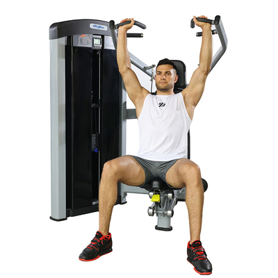 Máquina de prensagem de ombro de carregamento médio com pines para equipamento de fitness comercial