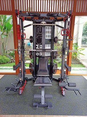 Máquina Smith Multifuncional Comercial Maior e Personalizada para Fitness em Casa
