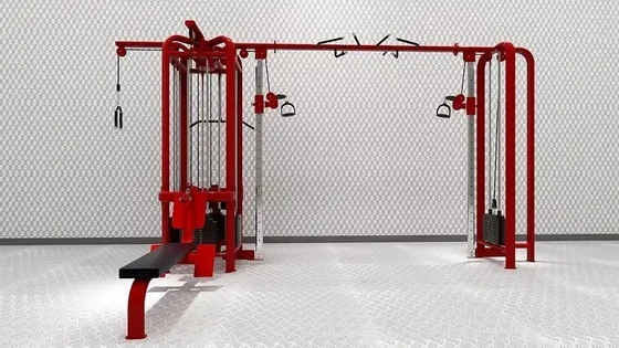 Máquina de treino de força de cabo de ginástica Máquina de ginástica multi-estação com polea ajustável