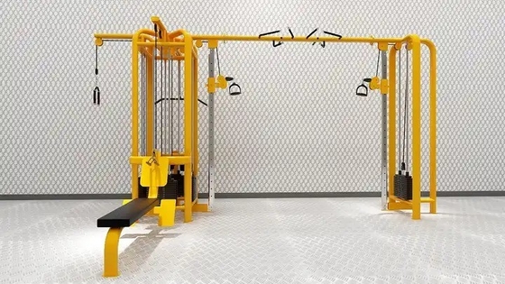 Máquina de treino de força de cabo de ginástica Máquina de ginástica multi-estação com polea ajustável