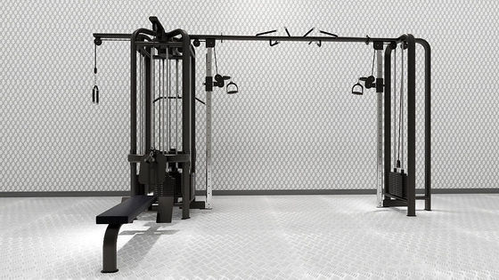 Máquina de treino de força de cabo de ginástica Máquina de ginástica multi-estação com polea ajustável