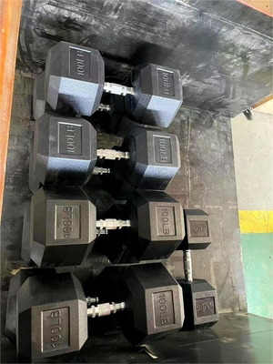 Manobras revestidas com borracha hexadecromática para equipamentos de ginástica em casa 2,5 kg-50 kg