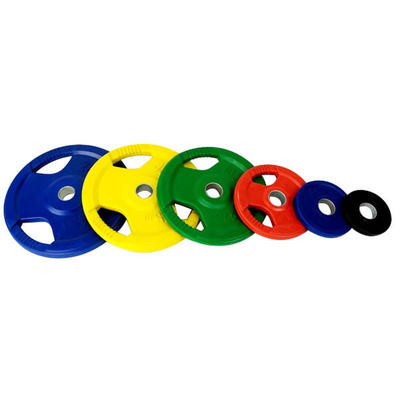 Equipamento de ginástica de treino de peso livre unisex comercial com placas de peso revestidas de ferro e borracha