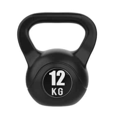 Kettlebell portátil para treinamento de peso livre corpo de exercício de fitness revestido de borracha