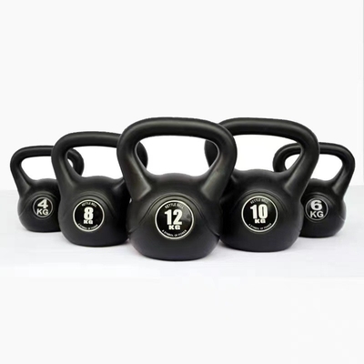 Kettlebell portátil para treinamento de peso livre corpo de exercício de fitness revestido de borracha
