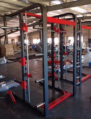 Tubos retangulares de aço Q235 Multifuncional Fitness Squat Rack para treinamento de força