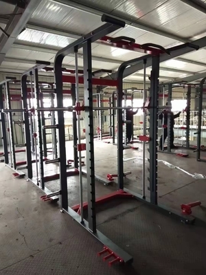 Tubos retangulares de aço Q235 Multifuncional Fitness Squat Rack para treinamento de força