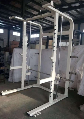 Tubos retangulares de aço Q235 Multifuncional Fitness Squat Rack para treinamento de força