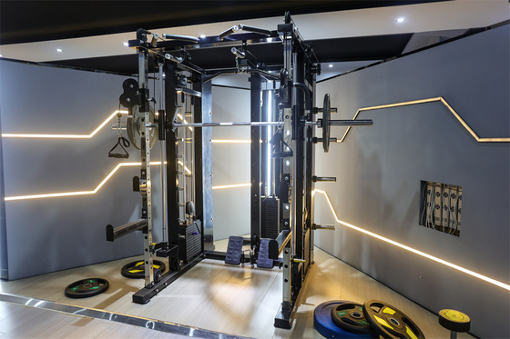 Centro de ginástica Logotipo personalizado Disponível Smith Machine Fitness Cable Crossover Bancos