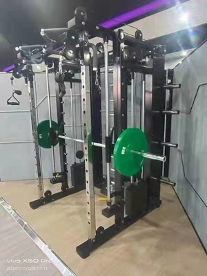 Centro de ginástica Logotipo personalizado Disponível Smith Machine Fitness Cable Crossover Bancos