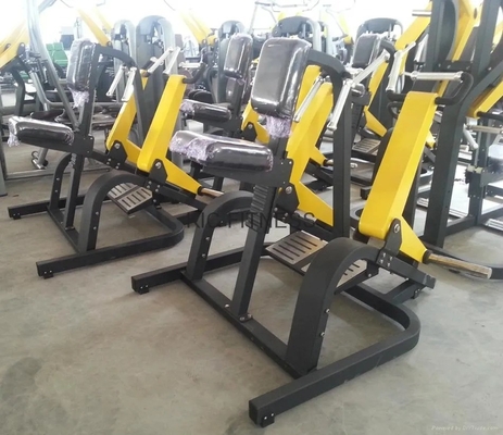 Equipamento de fitness Inclinar linha de nível Triceps Deltóides músculo de construção Placa máquina de remo carregada