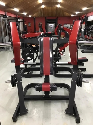 Prensa de peito carregada de placa para exercícios físicos Extenção de costas e exercícios de ombro