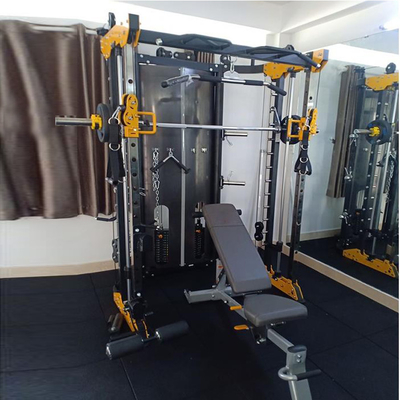 Commercial/Home Smith Trainer Bodybuilding Squat Rack com duas camadas de revestimento em pó