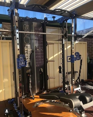 Commercial/Home Smith Trainer Bodybuilding Squat Rack com duas camadas de revestimento em pó