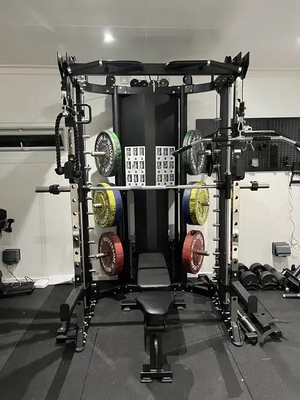 Commercial/Home Smith Trainer Bodybuilding Squat Rack com duas camadas de revestimento em pó