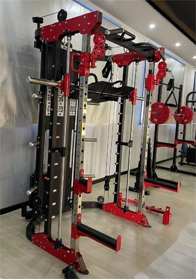 Commercial/Home Smith Trainer Bodybuilding Squat Rack com duas camadas de revestimento em pó
