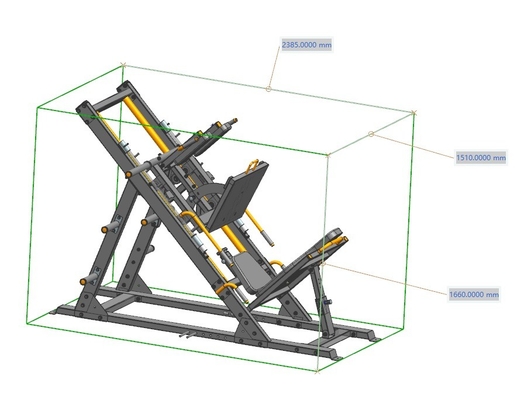Medium Loader 2 em 1 Hack Squat e Leg Press Machine para treinamento de força comercial