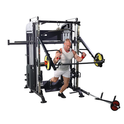 Tubos retangulares de aço Q235 Multifuncional Trainer Power Rack para treinamento de força