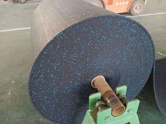 Acessórios de ginástica Tapete de piso de borracha rolante Tapete de borracha para piso personalizado de ginástica