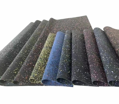 Acessórios de ginástica Tapete de piso de borracha rolante Tapete de borracha para piso personalizado de ginástica