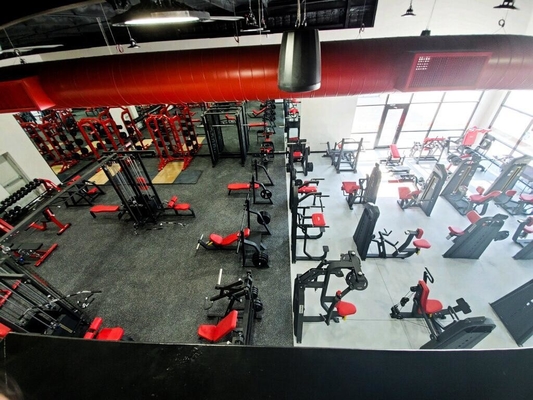 Equipamento de ginástica comercial interior Máquina de fila vertical com empilhadeiras de peso 1610*1200*1580