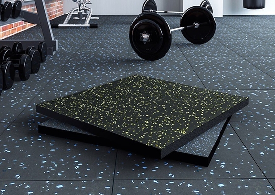 Opcional Corpo selecionável de cor de borracha Gym Rol Flooring para Fitness Sport Center