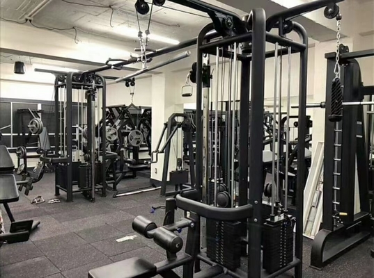 Gym Indoor Home 5 Station Multi Gym Power Rack Pull Up Machine com tubo de aço Q235