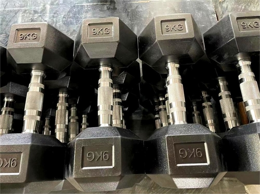 Ferro e borracha Multifunção Hex Dumbbell para opções de personalização de equipamentos de ginástica