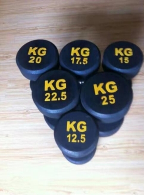 Equipamento de fitness Freeman Dumbbell de aço revestido de borracha para treinamento de peso livre masculino