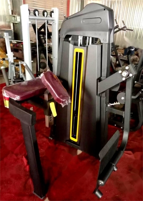 Equipamento de fitness profissional do ginásio sentado Máquina do bíceps para treino de força