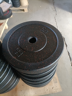 Placas de levantamento de peso de borracha de ferro para equipamento comercial de exercício personalizado