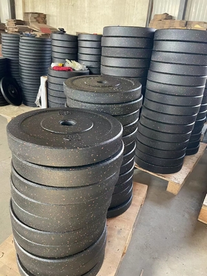 Placas de levantamento de peso de borracha de ferro para equipamento comercial de exercício personalizado