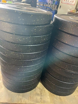 Placas de levantamento de peso de borracha de ferro para equipamento comercial de exercício personalizado