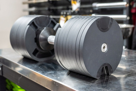 Logotipo personalizado Dumbbell pintado para treino de pesos livres do ginásio em casa ajustável