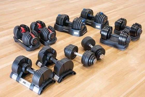Logotipo personalizado Dumbbell pintado para treino de pesos livres do ginásio em casa ajustável